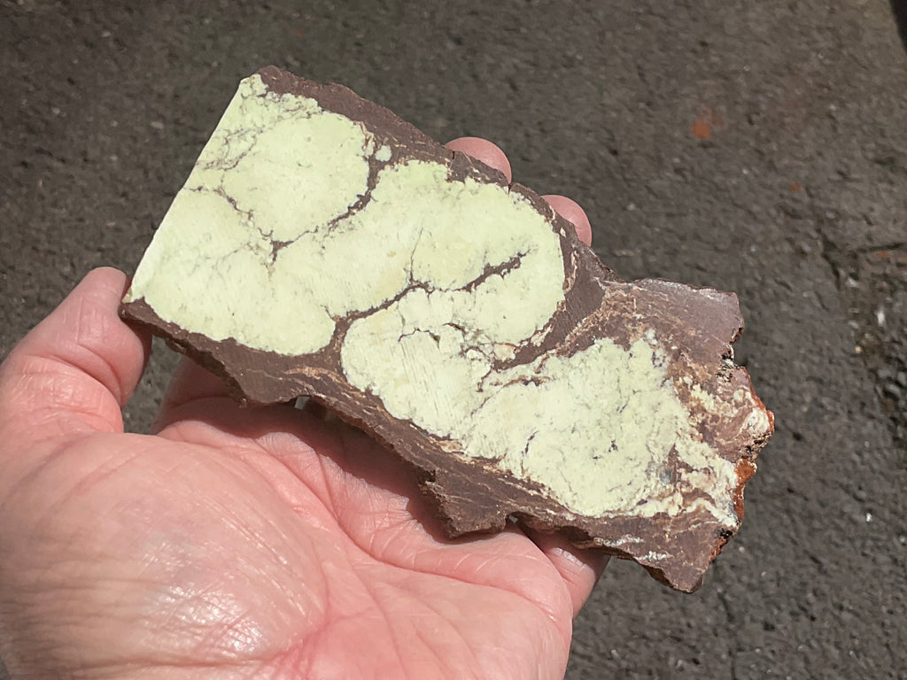 88g Lemon Chrysoprase Polished Slab A