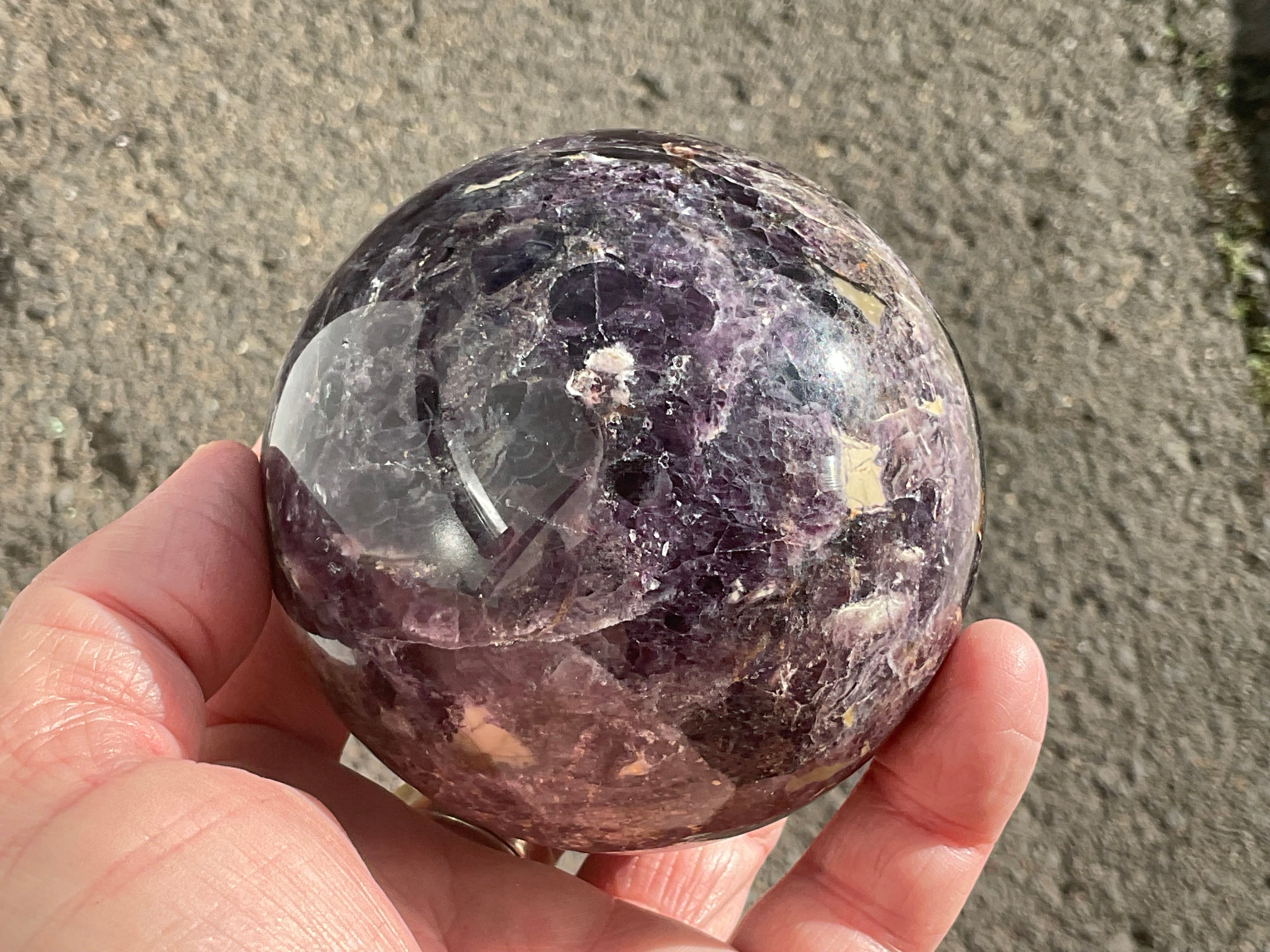 931g Fluorite Root Sphere 4B (repaired)