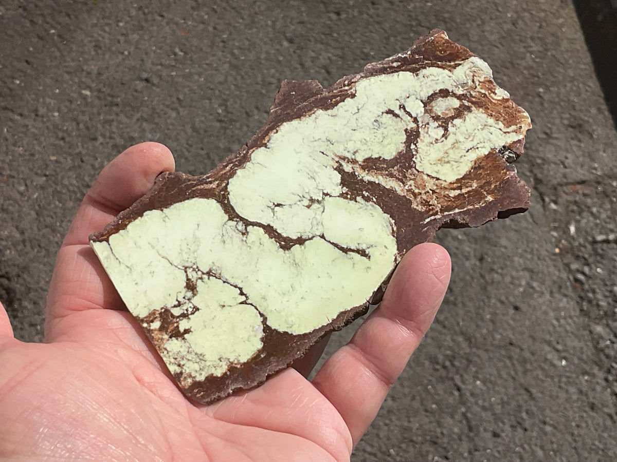 88g Lemon Chrysoprase Polished Slab A
