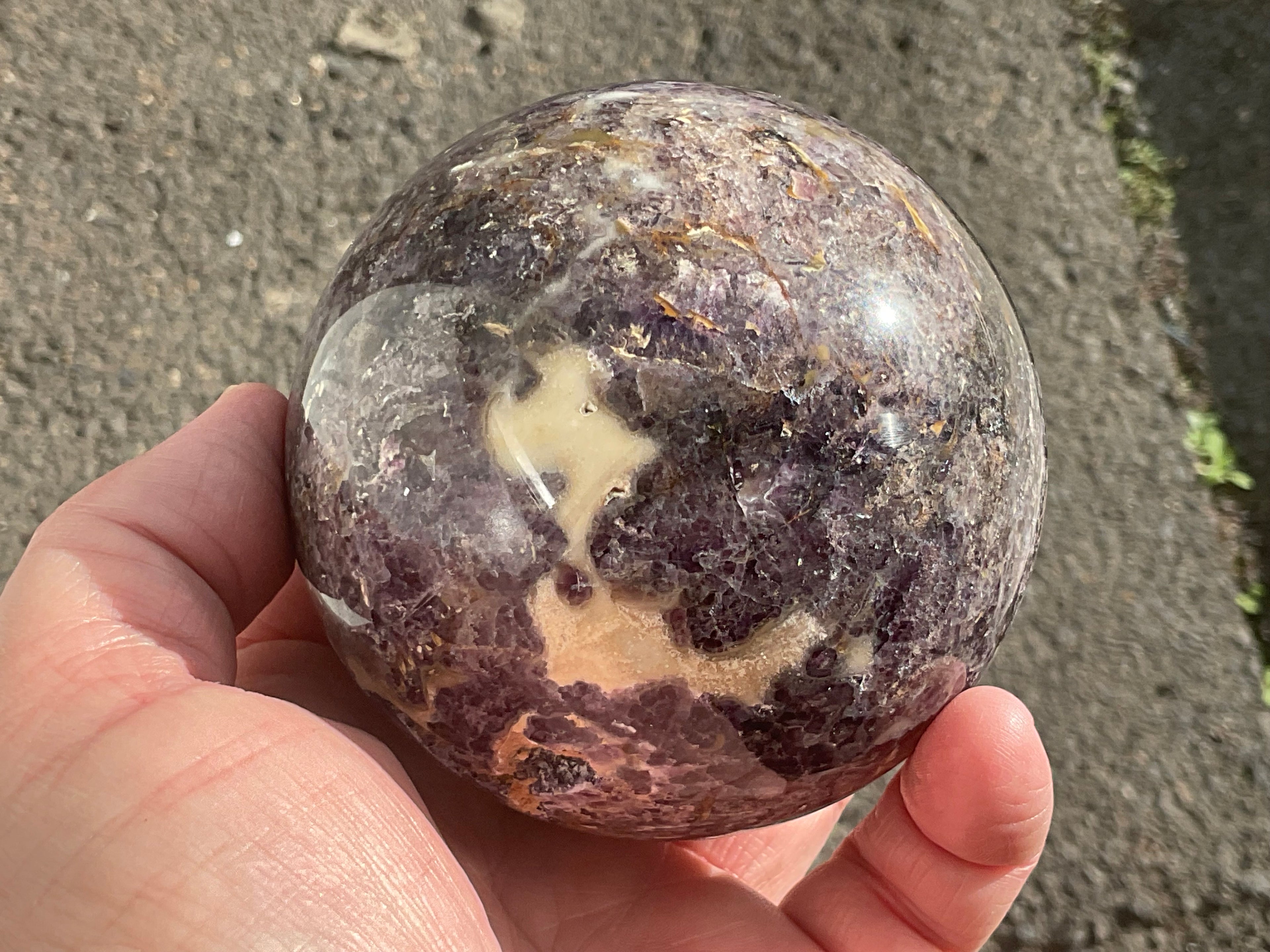 931g Fluorite Root Sphere 4B (repaired)