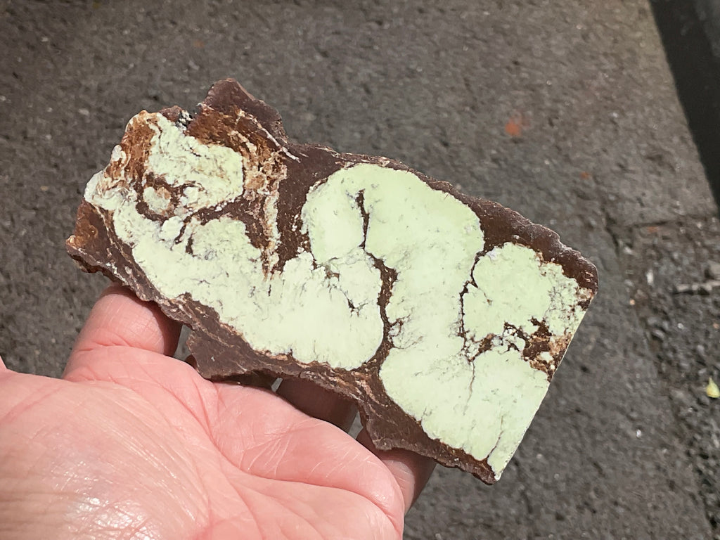 88g Lemon Chrysoprase Polished Slab A
