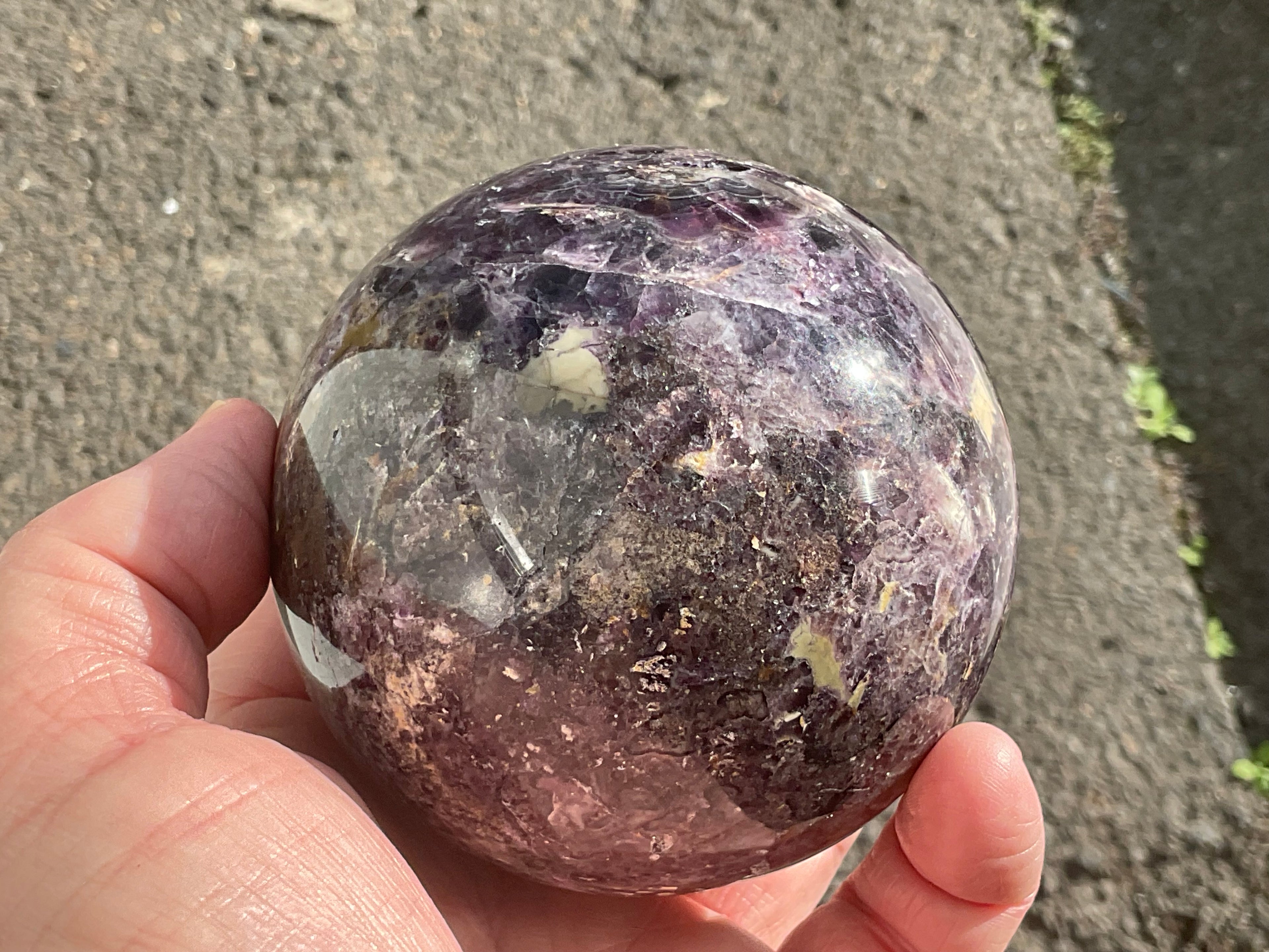 931g Fluorite Root Sphere 4B (repaired)