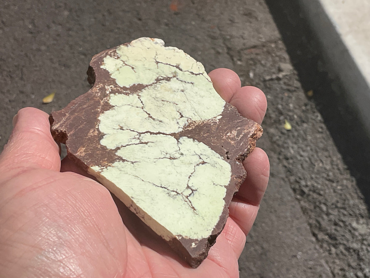 100g Lemon Chrysoprase Polished Slab B
