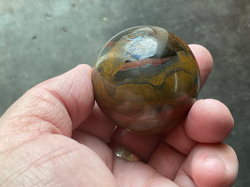 130g Tiger Iron Sphere 1A