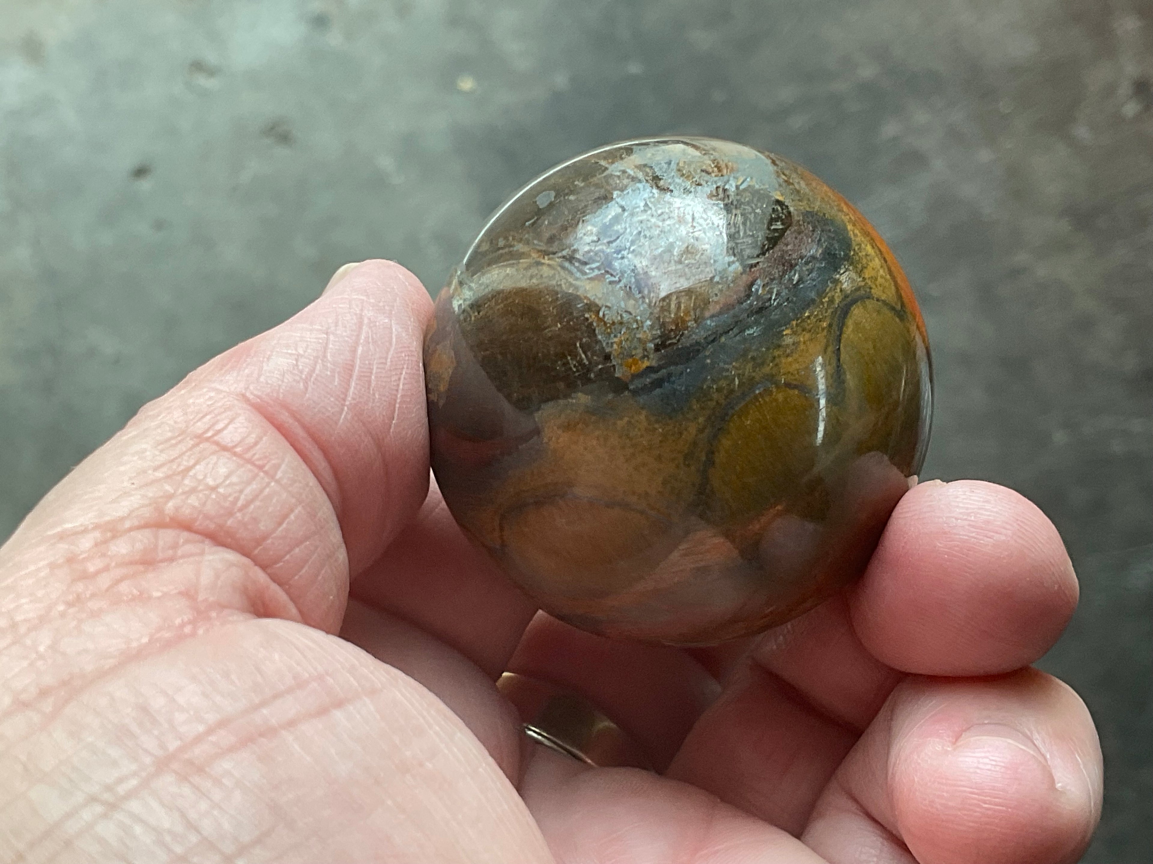 130g Tiger Iron Sphere 1A