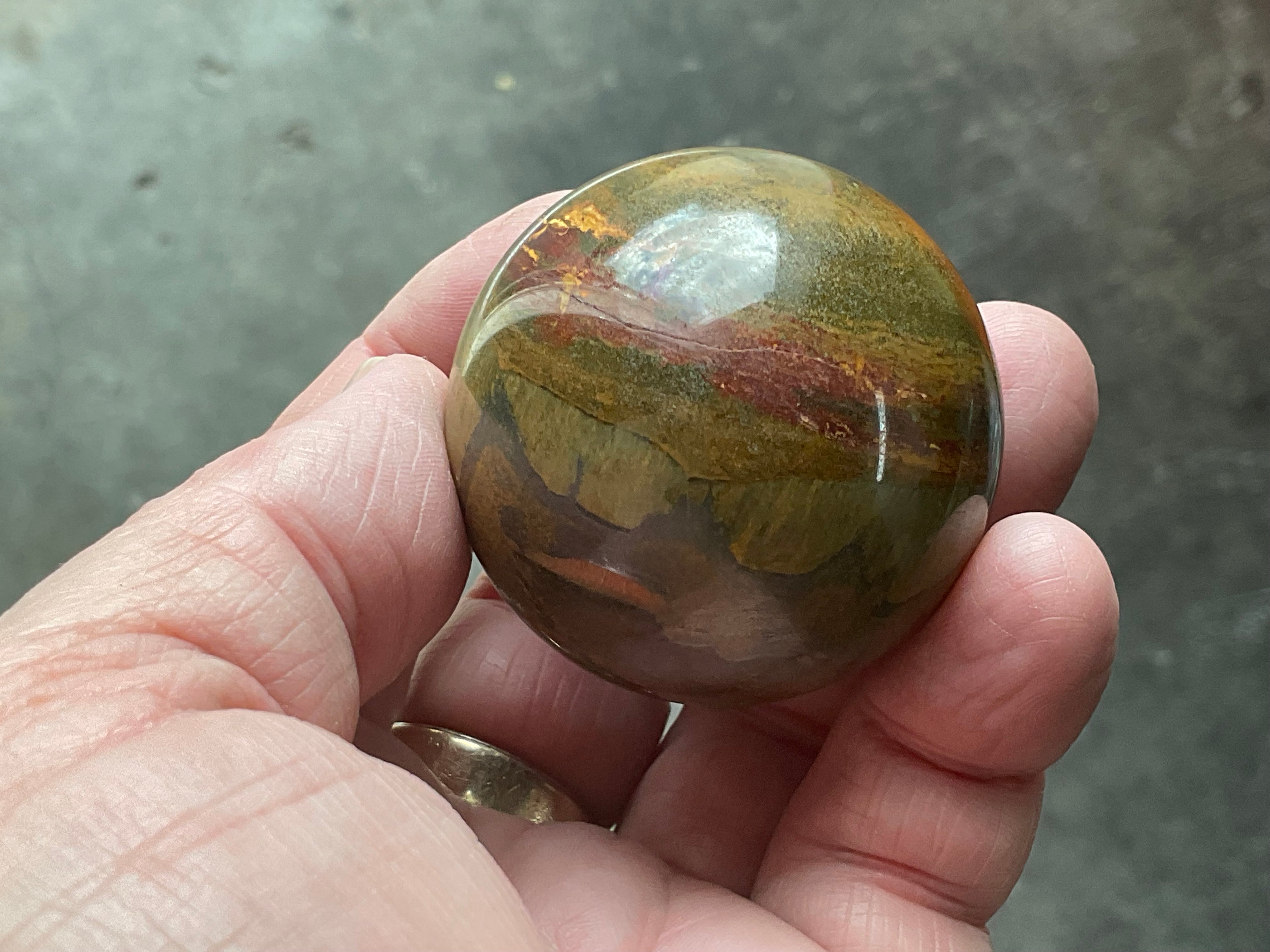 130g Tiger Iron Sphere 1A