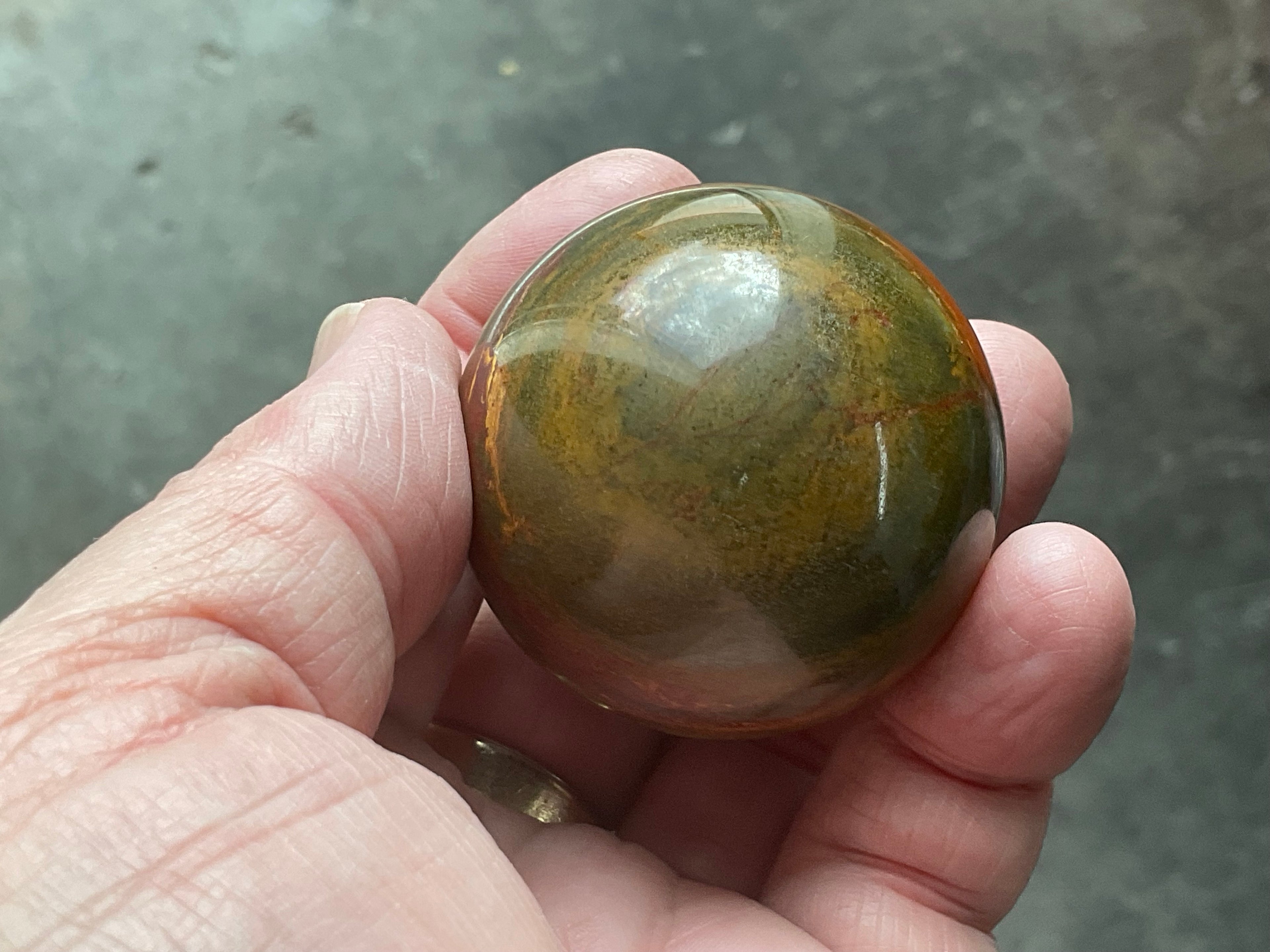 130g Tiger Iron Sphere 1A