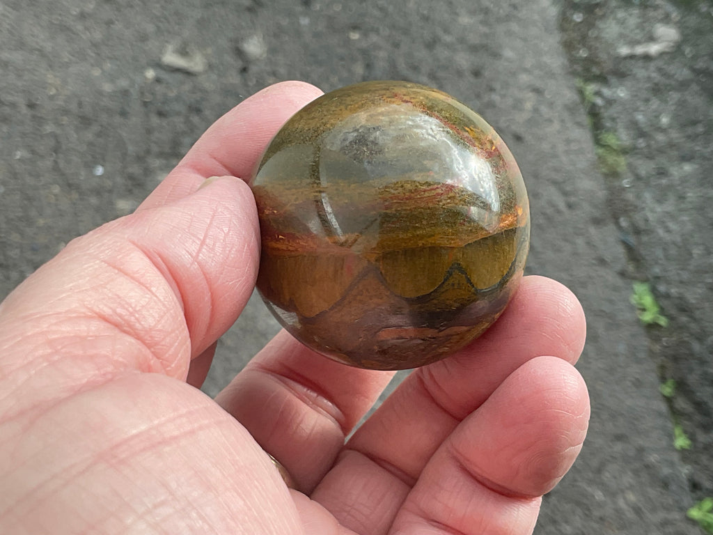 130g Tiger Iron Sphere 1A