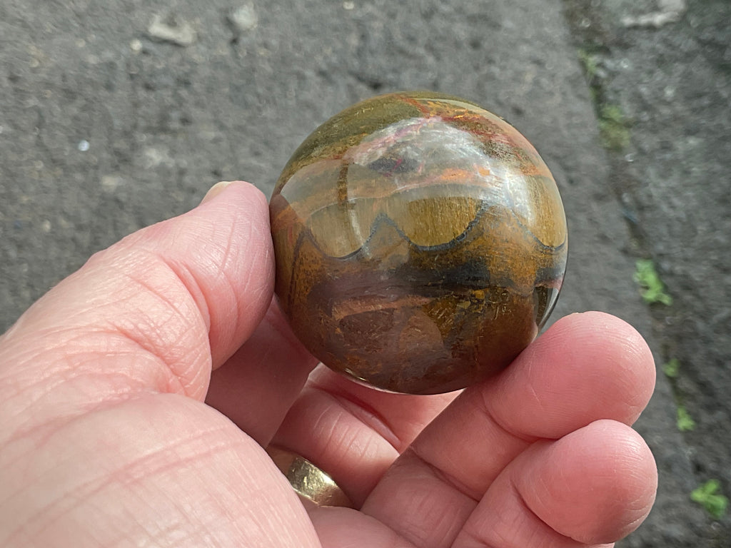 130g Tiger Iron Sphere 1A