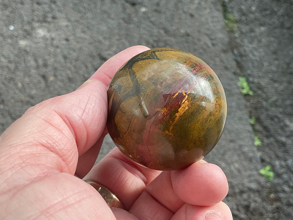 130g Tiger Iron Sphere 1A