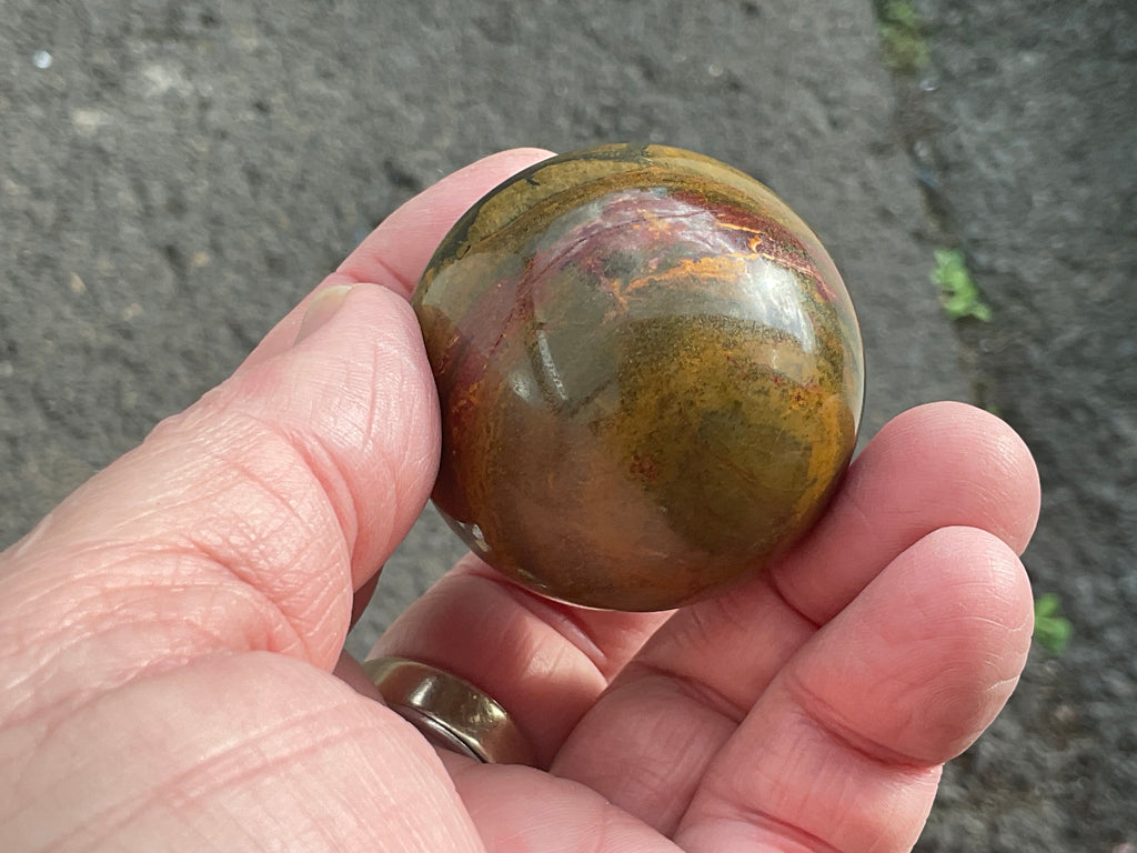 130g Tiger Iron Sphere 1A