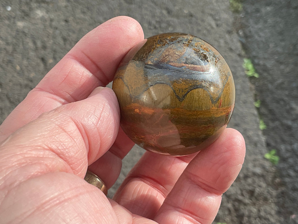 130g Tiger Iron Sphere 1A