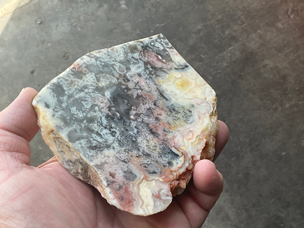 518g Australian Crazy Lace Agate Polished Slab 2A