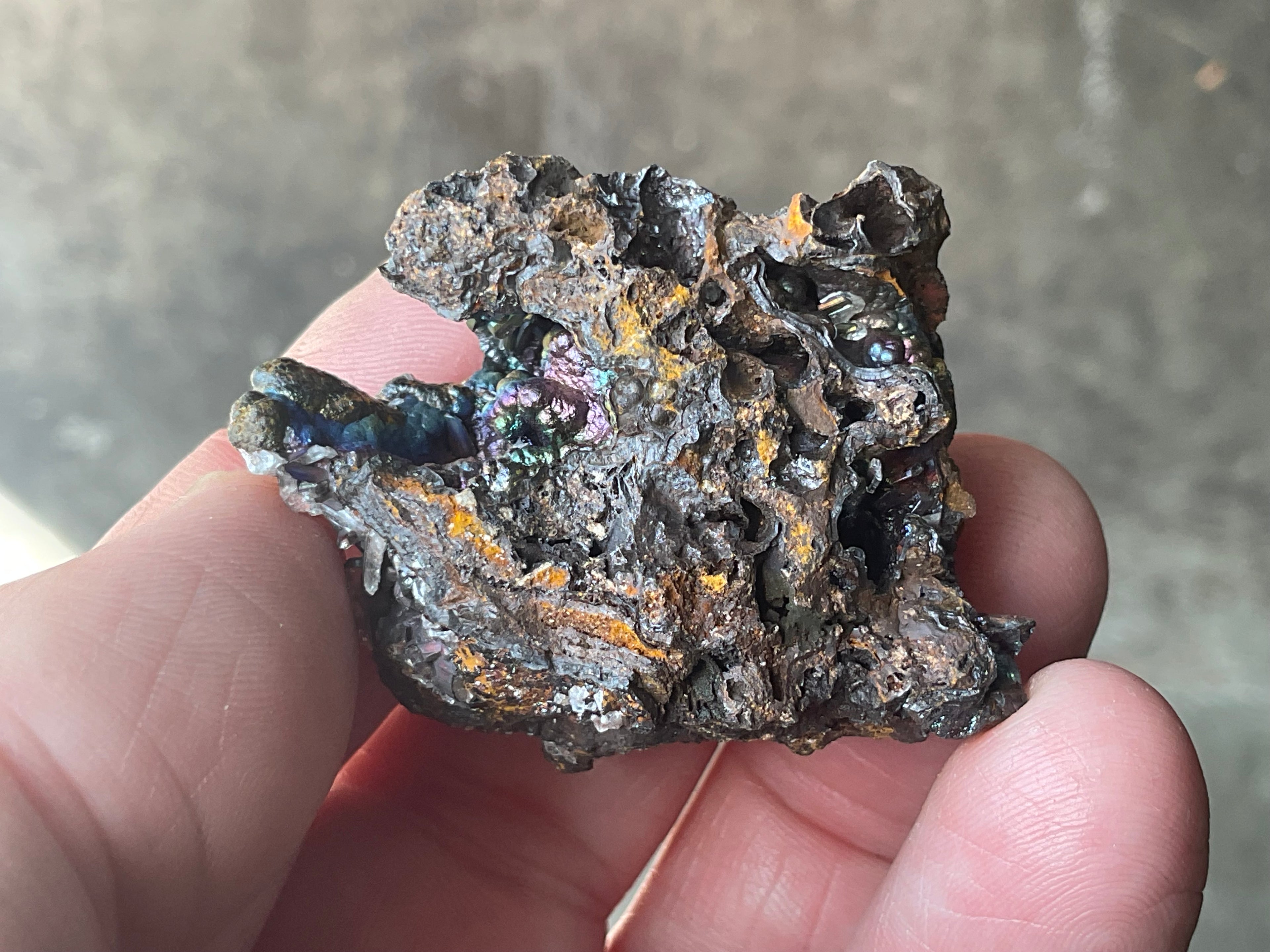 34g Goethite/Limonite with Selenite Crystals Specimen 4B
