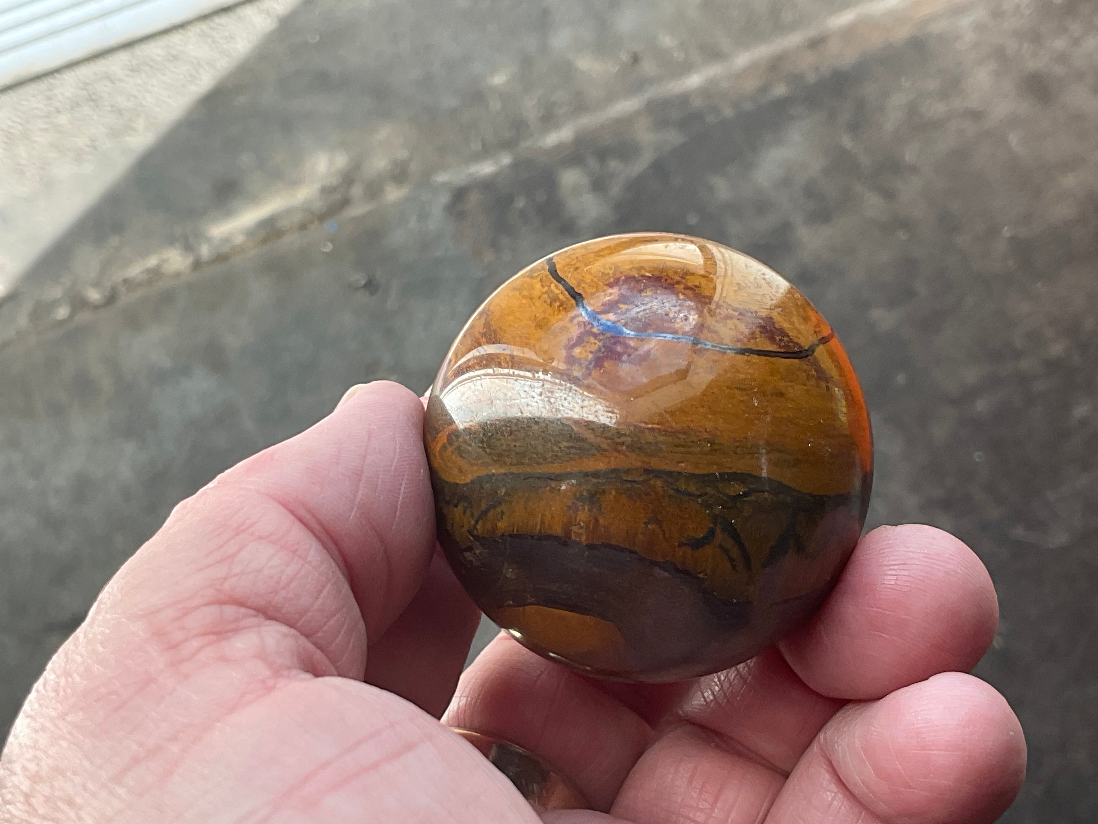144g Tiger Iron Sphere 2A