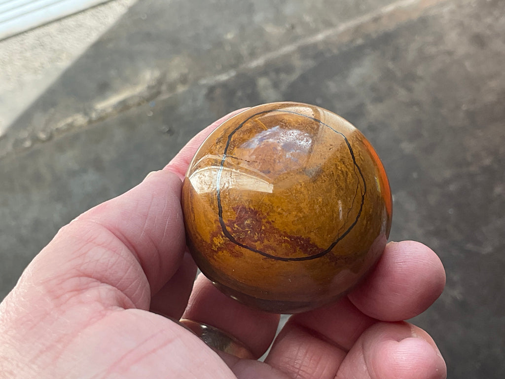 144g Tiger Iron Sphere 2A