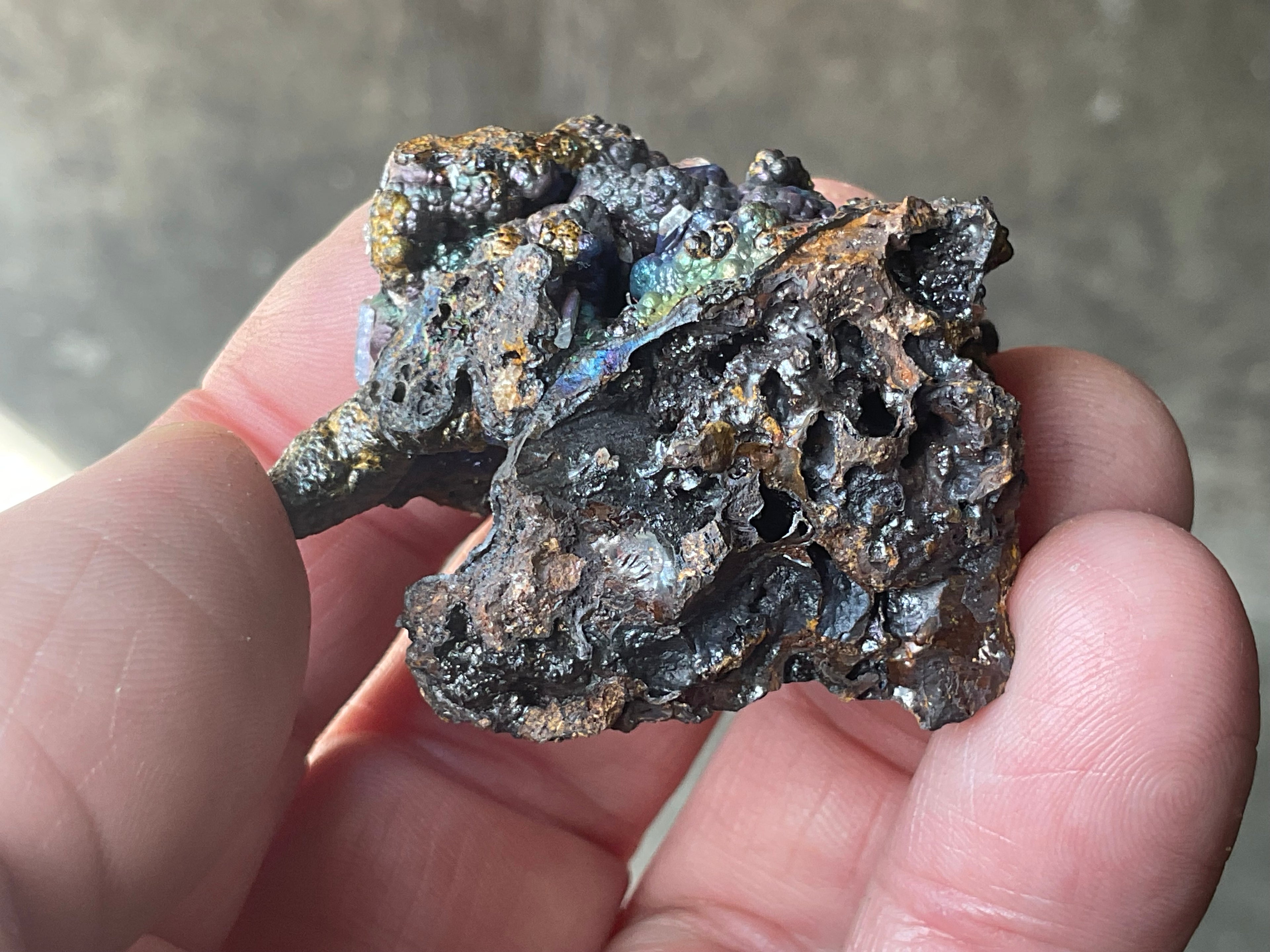 34g Goethite/Limonite with Selenite Crystals Specimen 4B