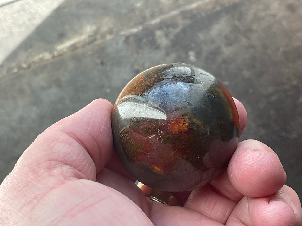 144g Tiger Iron Sphere 2A