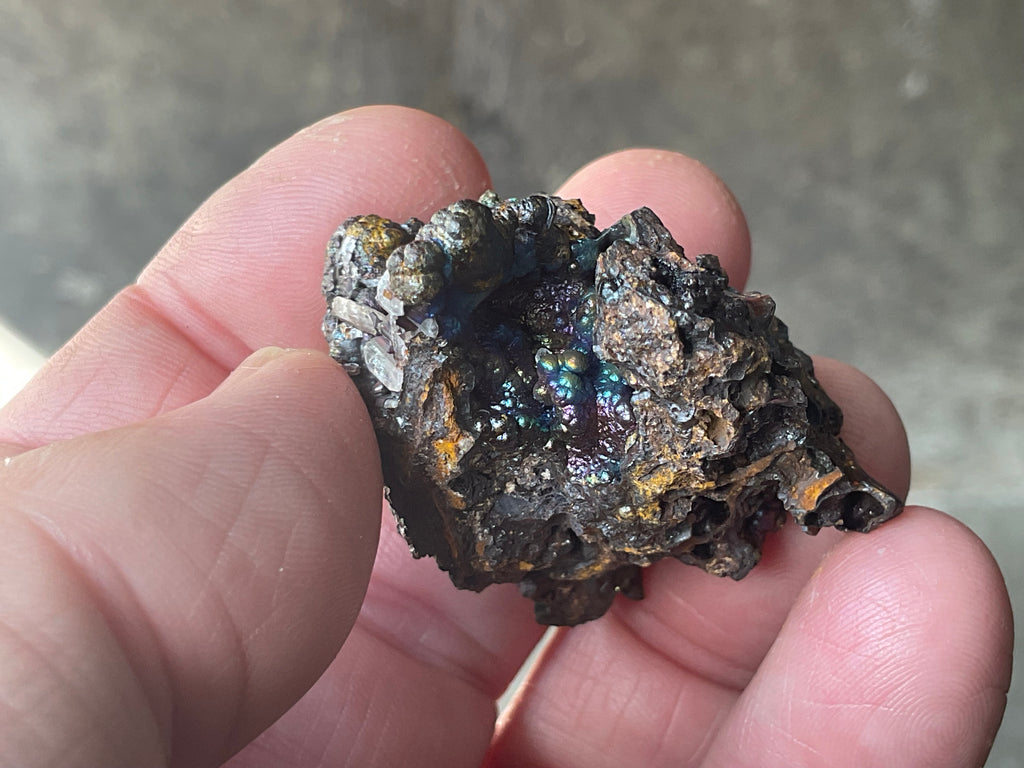 34g Goethite/Limonite with Selenite Crystals Specimen 4B