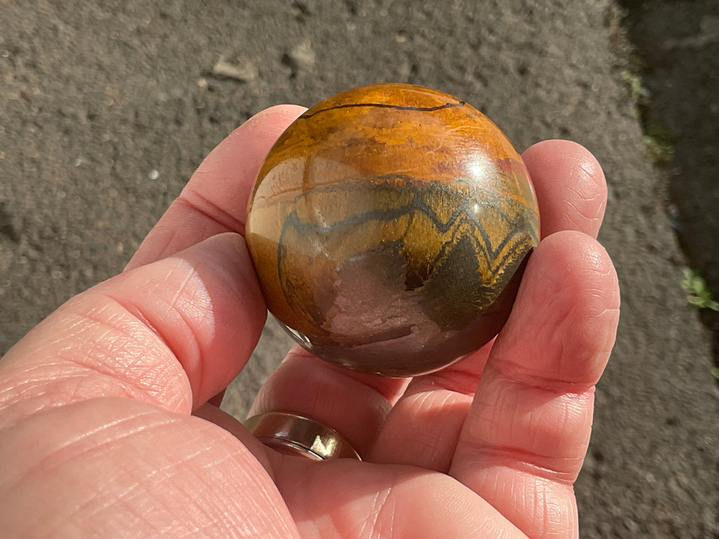 144g Tiger Iron Sphere 2A