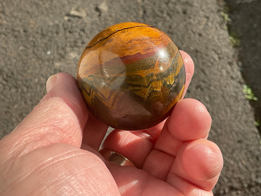 144g Tiger Iron Sphere 2A