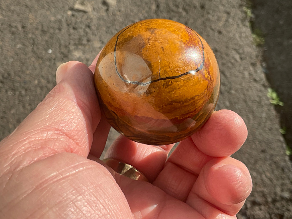 144g Tiger Iron Sphere 2A