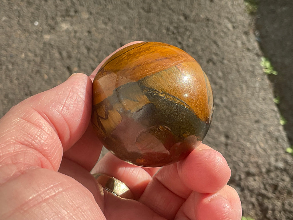 144g Tiger Iron Sphere 2A
