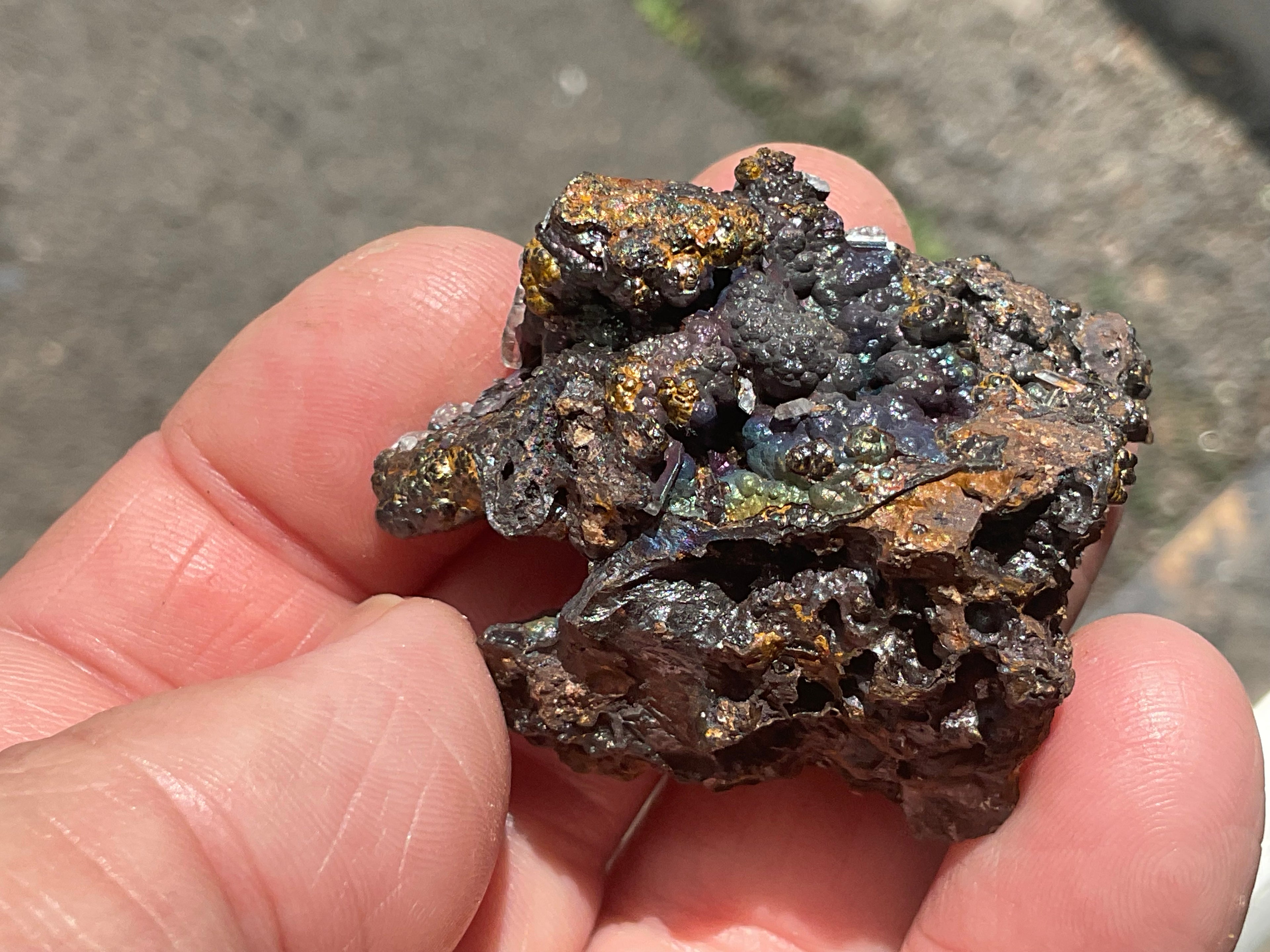 34g Goethite/Limonite with Selenite Crystals Specimen 4B