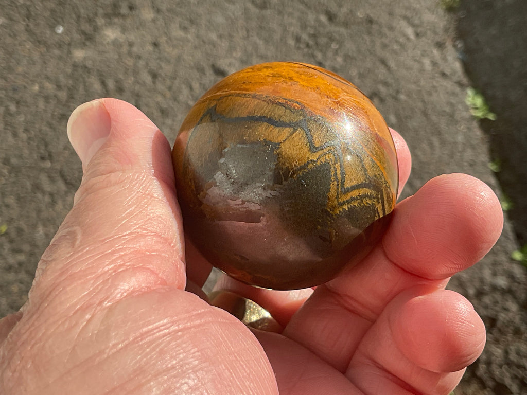 144g Tiger Iron Sphere 2A