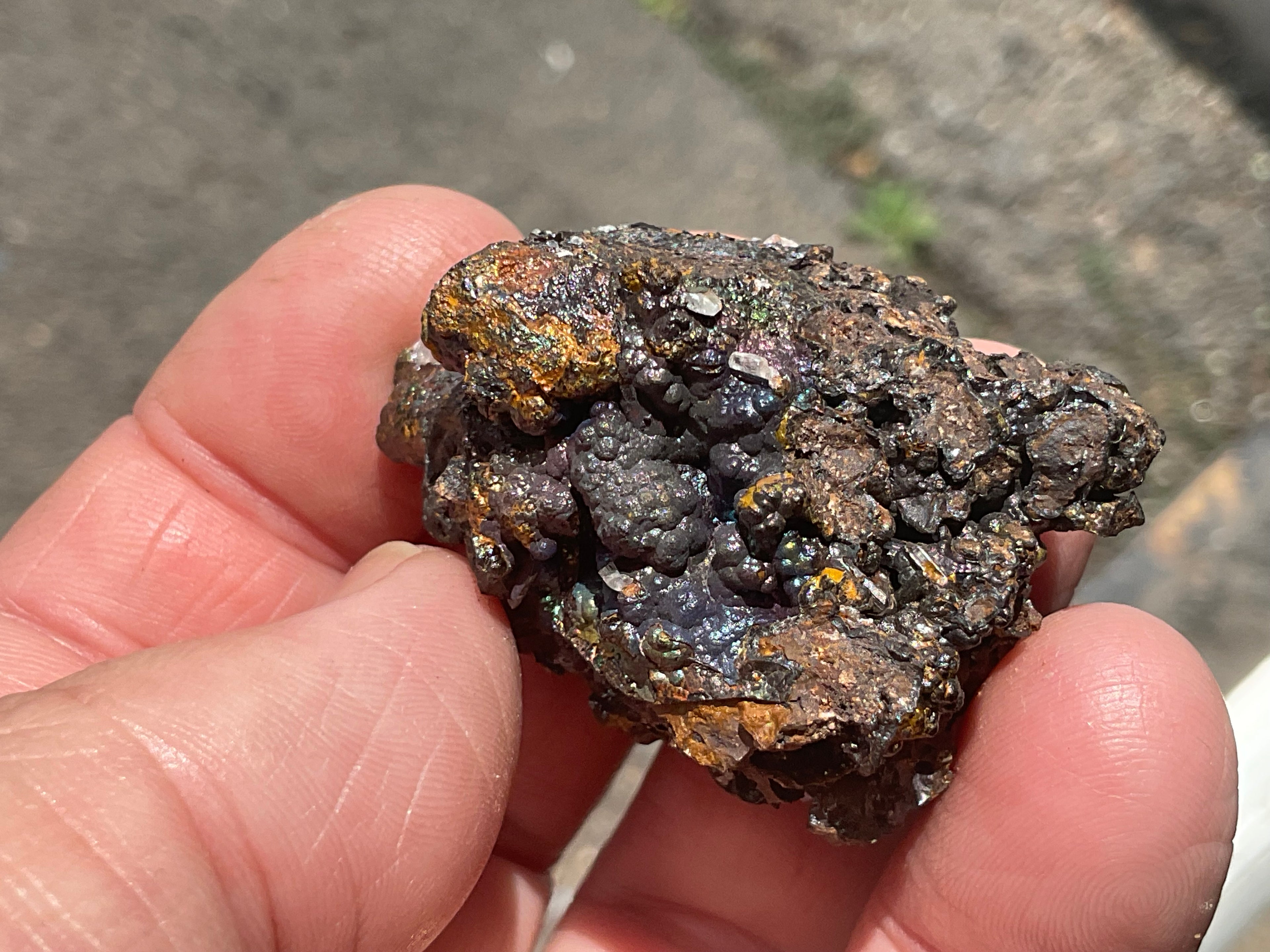 34g Goethite/Limonite with Selenite Crystals Specimen 4B