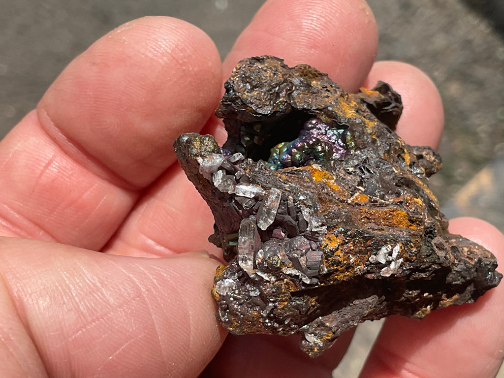 34g Goethite/Limonite with Selenite Crystals Specimen 4B