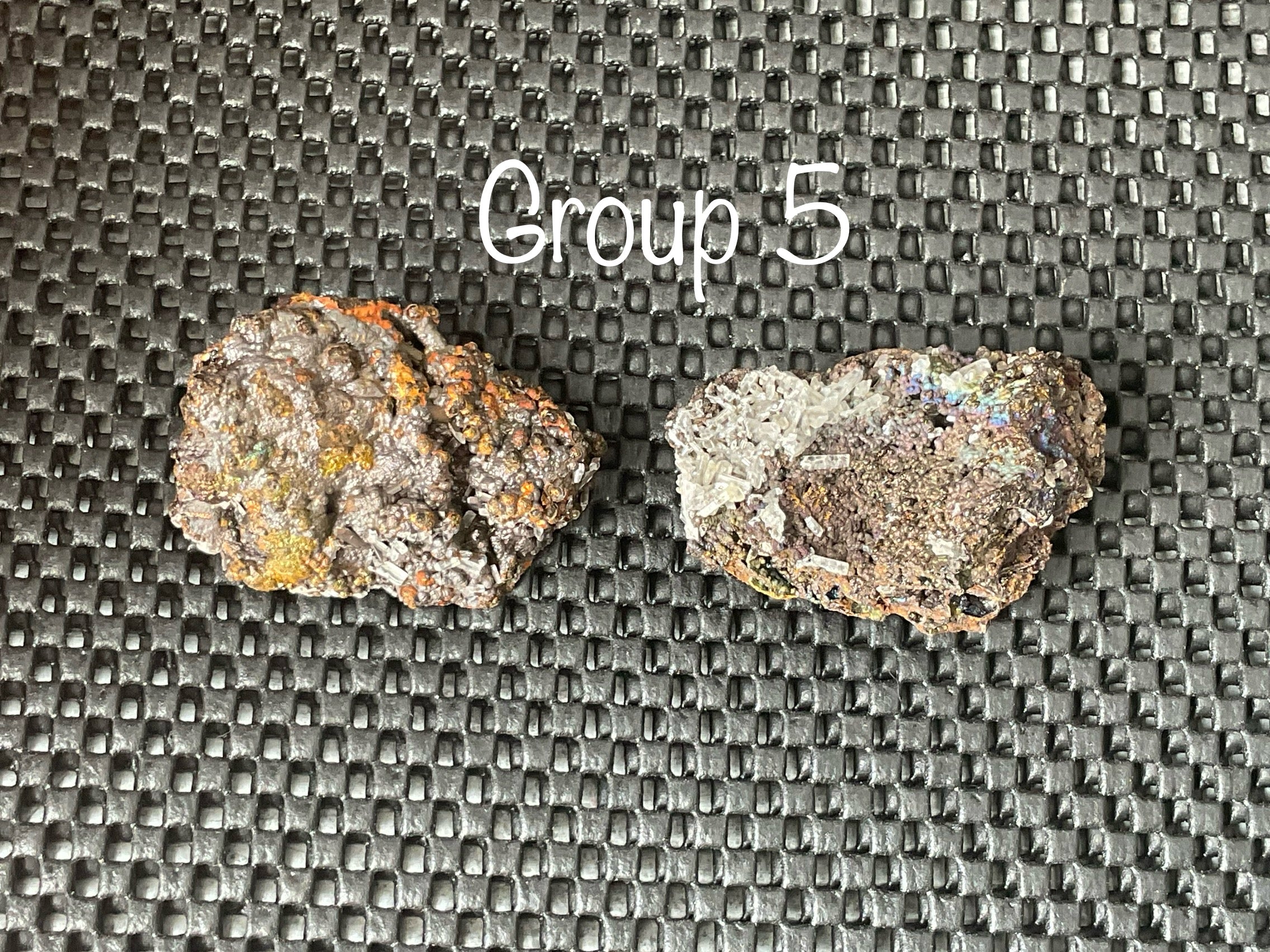 40g Iridescent Goethite/Limonite with Selenite Crystals Specimen 5A