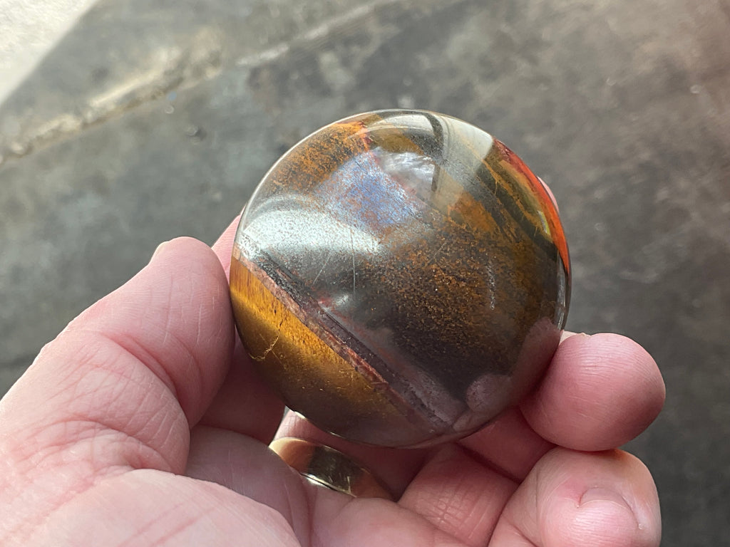 200g Tiger Iron Sphere 3A