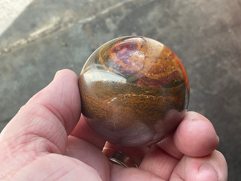 200g Tiger Iron Sphere 3A