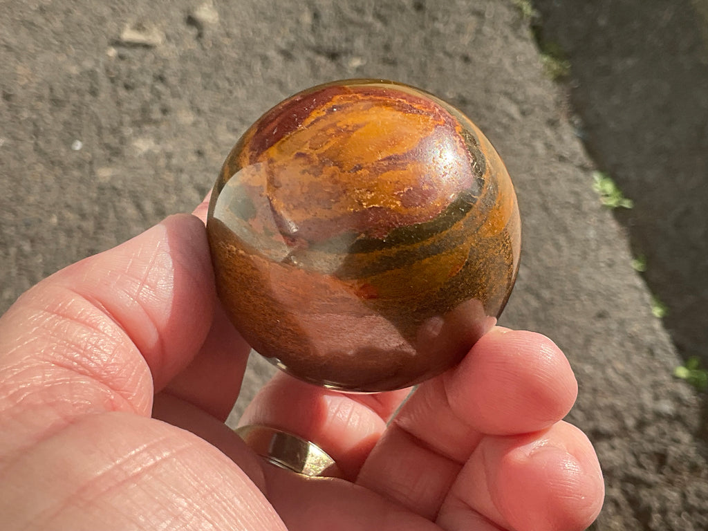200g Tiger Iron Sphere 3A