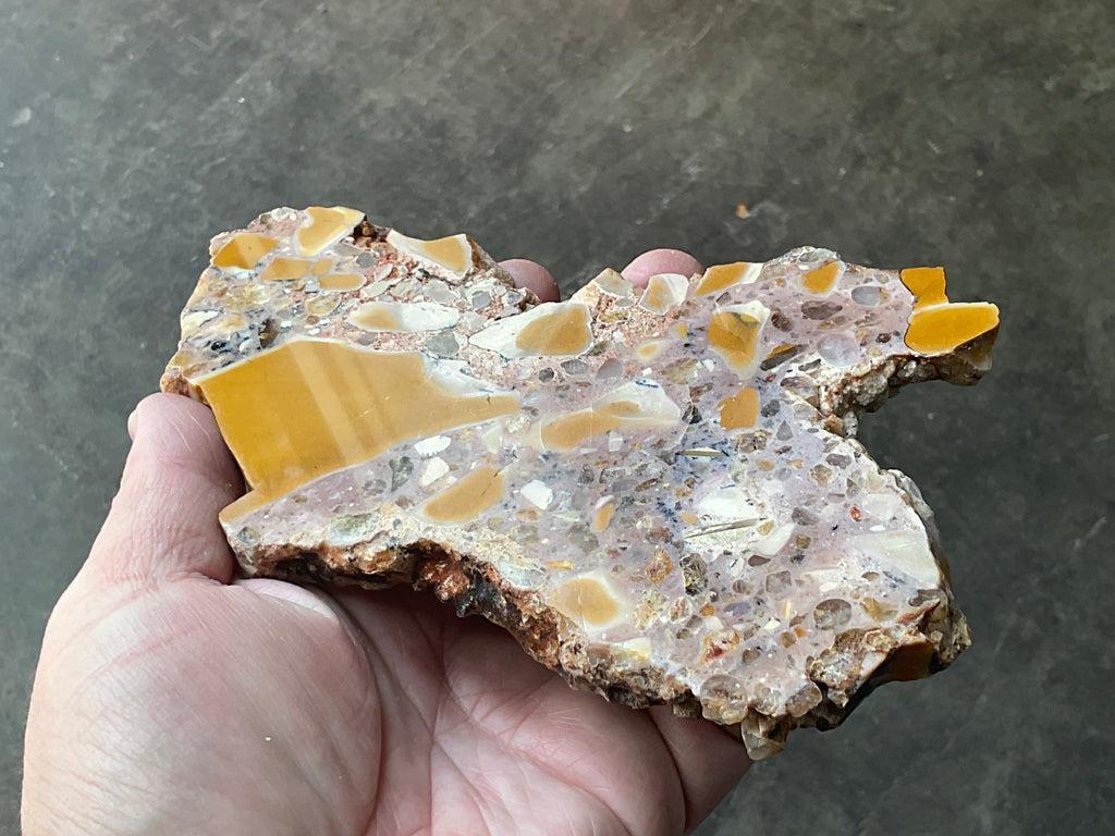 244g Polished Brecciated Mookaite Slab 4C