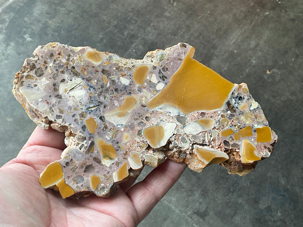 244g Polished Brecciated Mookaite Slab 4C