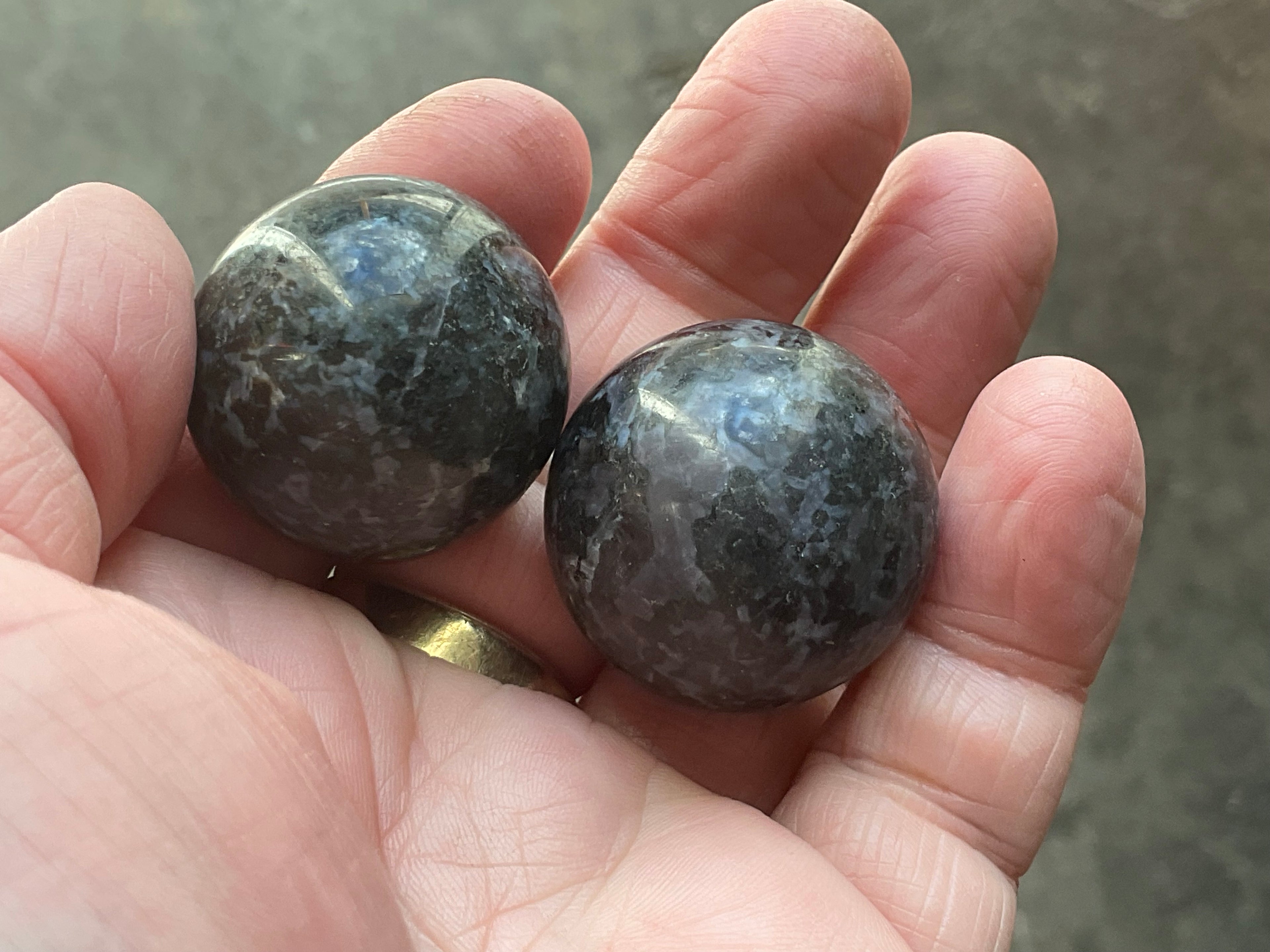 82g Mystic Merlinite Meditation Ball Pair B