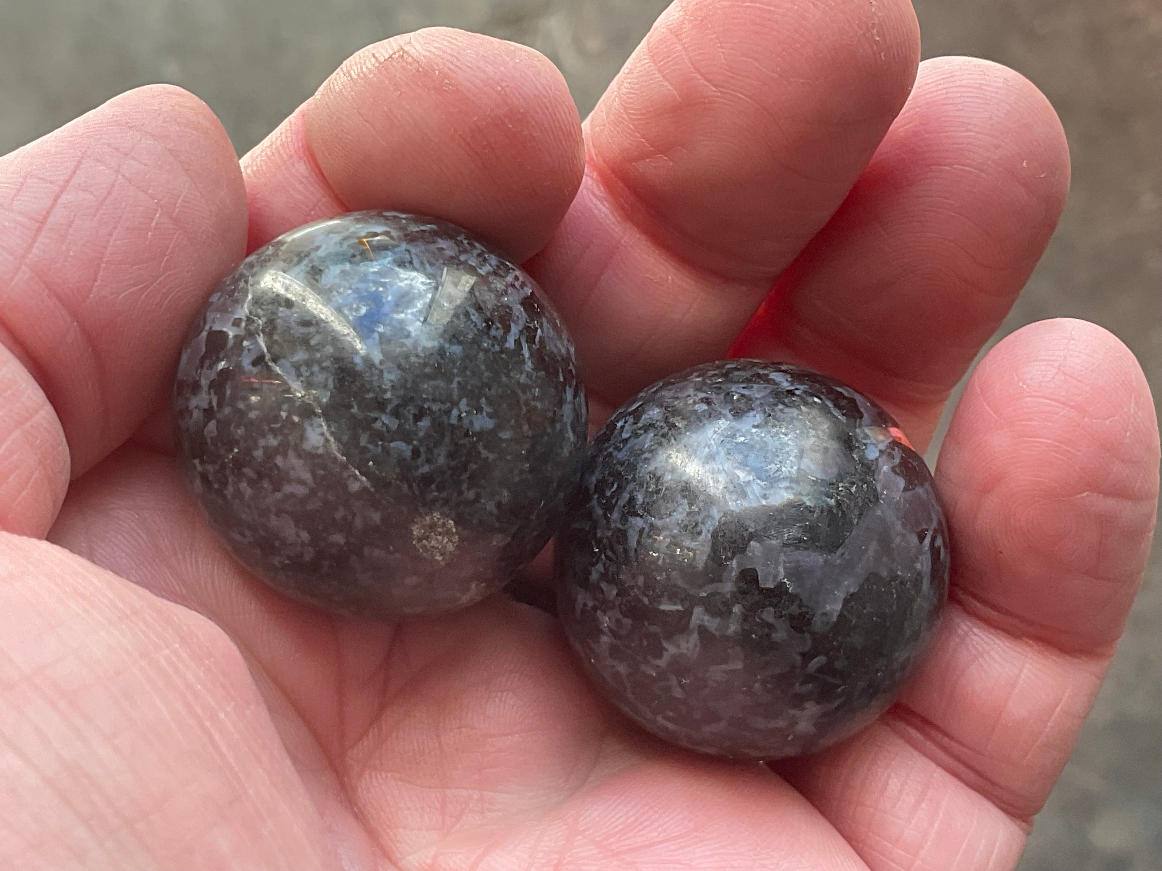82g Mystic Merlinite Meditation Ball Pair B