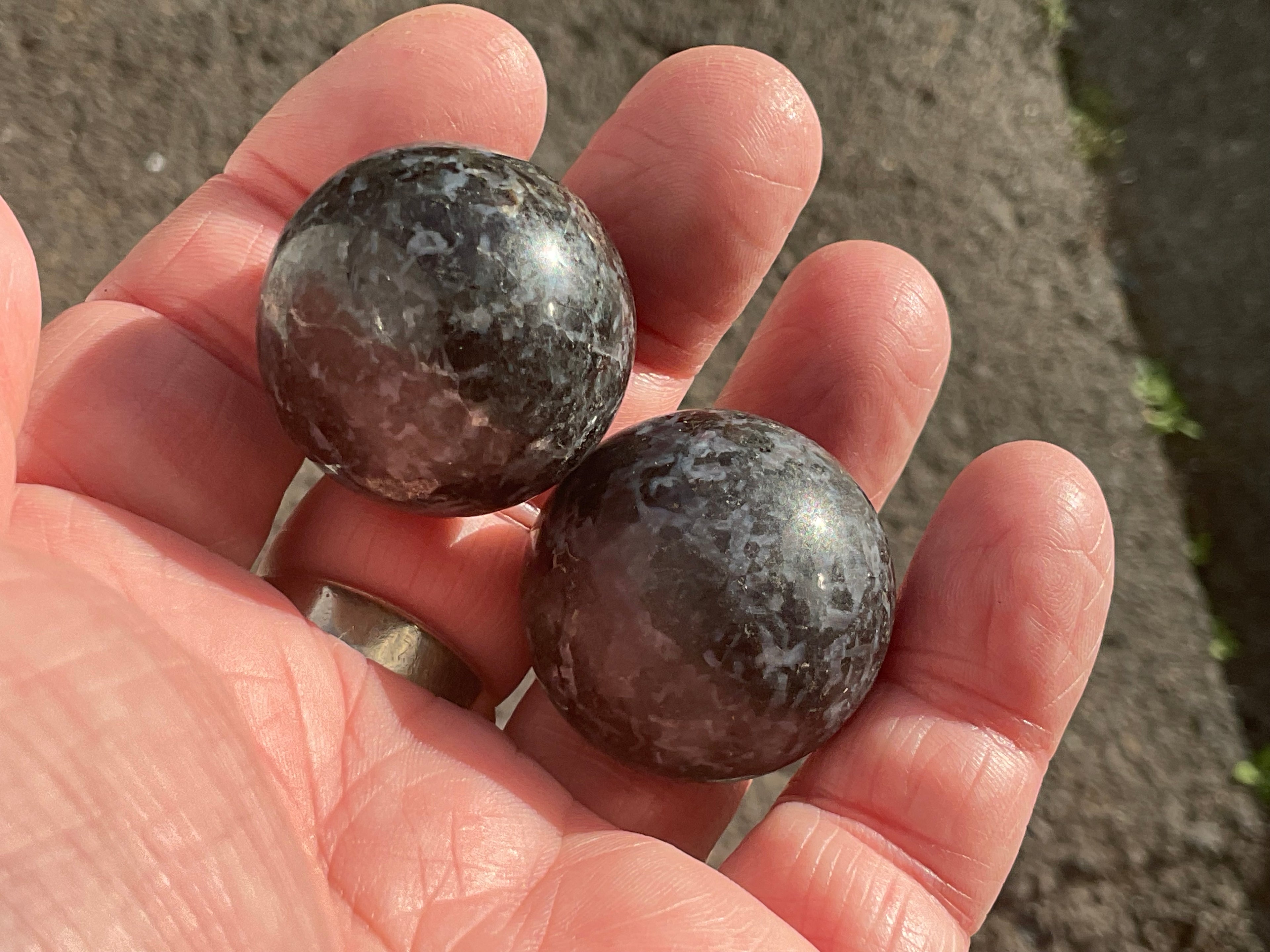 82g Mystic Merlinite Meditation Ball Pair B
