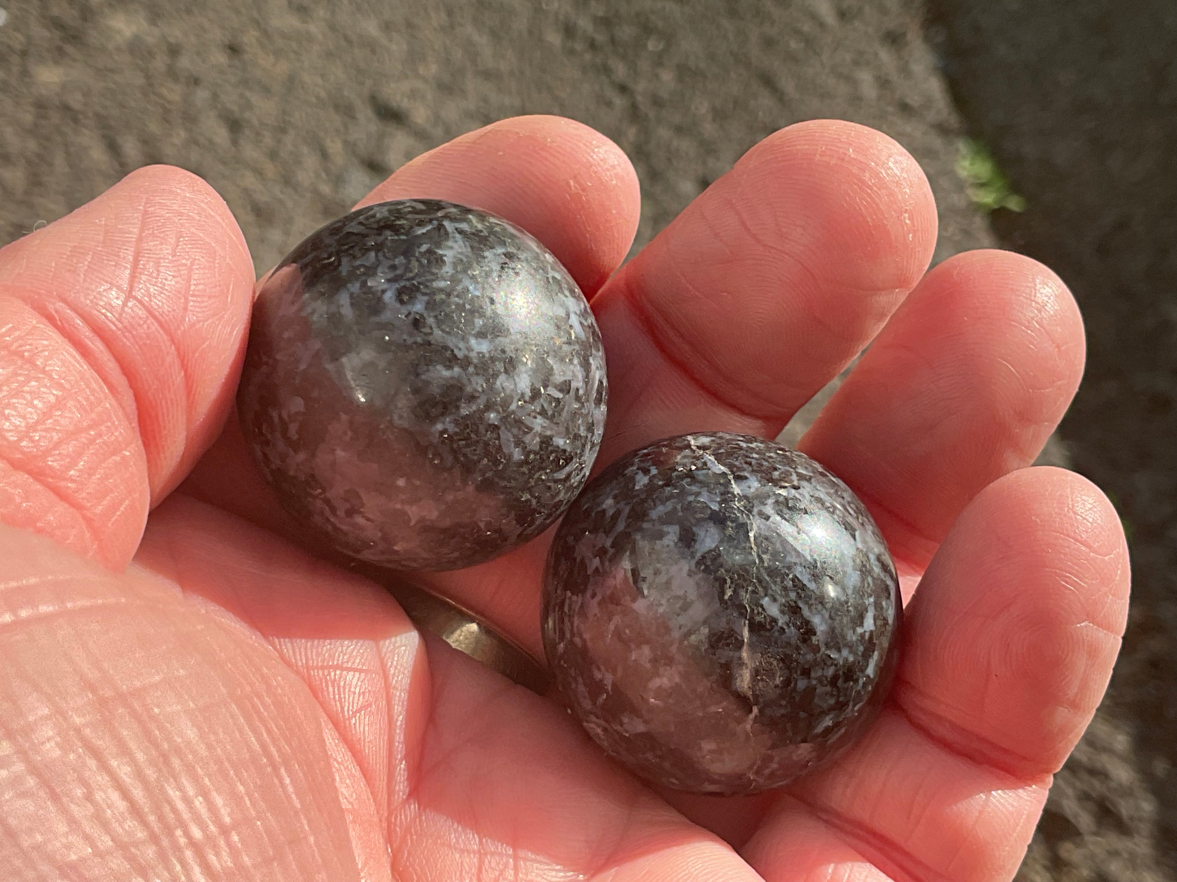 82g Mystic Merlinite Meditation Ball Pair B