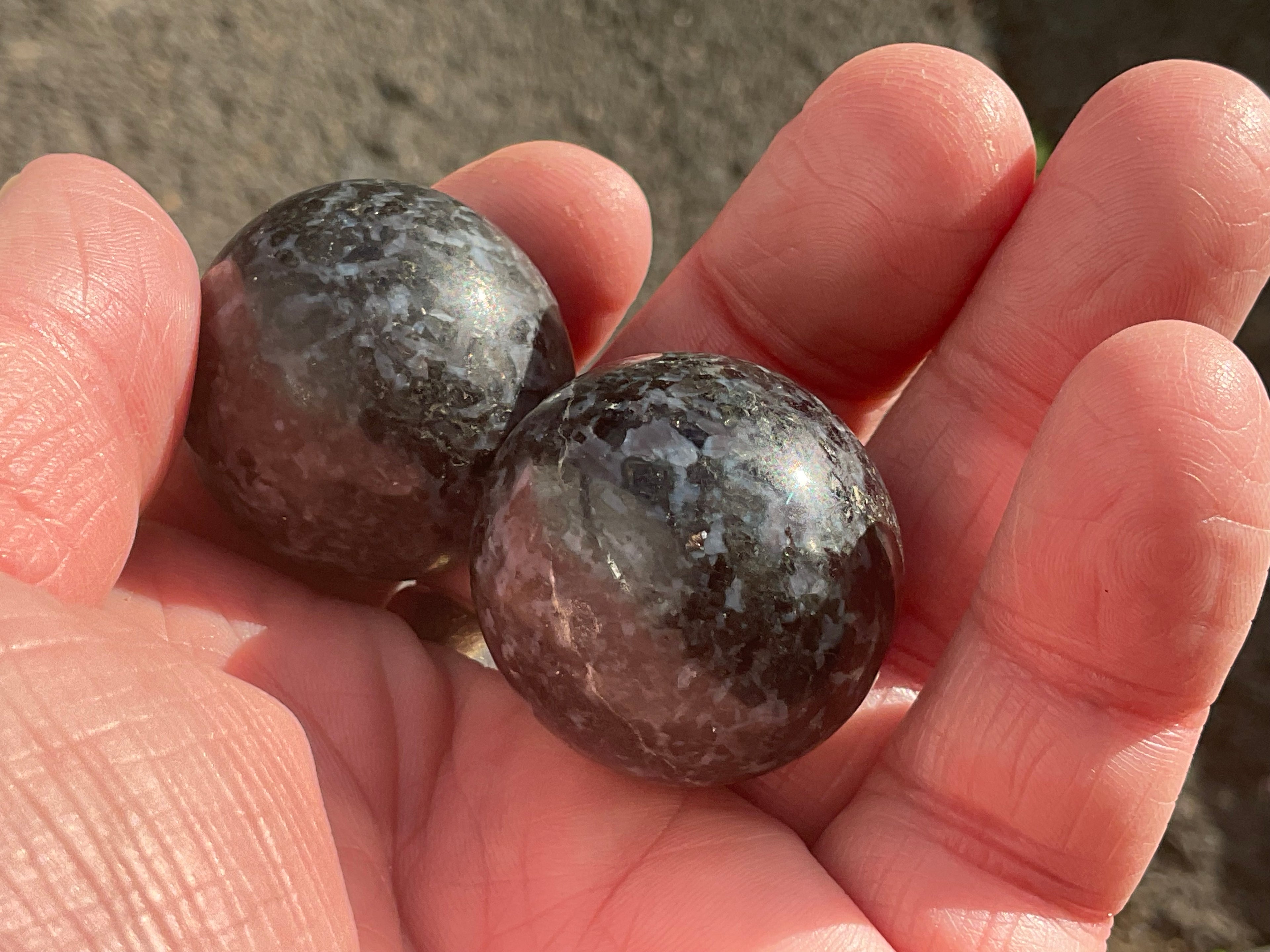82g Mystic Merlinite Meditation Ball Pair B