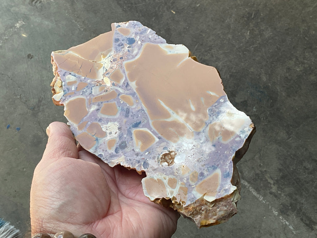 347g Polished Brecciated Mookaite Slab 2A