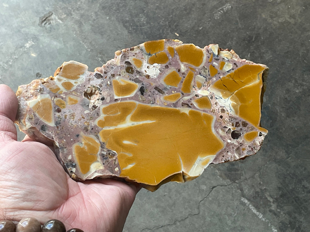 347g Polished Brecciated Mookaite Slab 2A