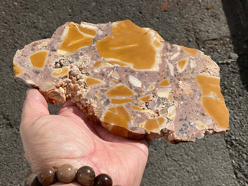 347g Polished Brecciated Mookaite Slab 2A