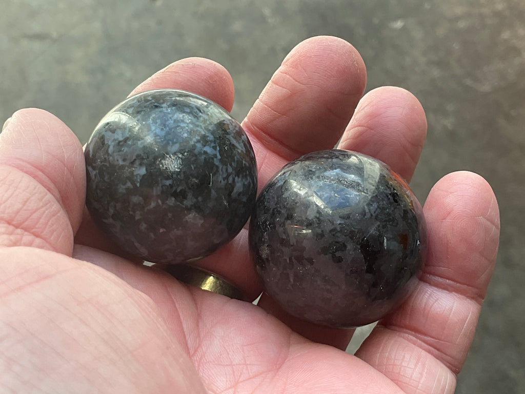 129g Mystic Merlinite Meditation Ball Pair I