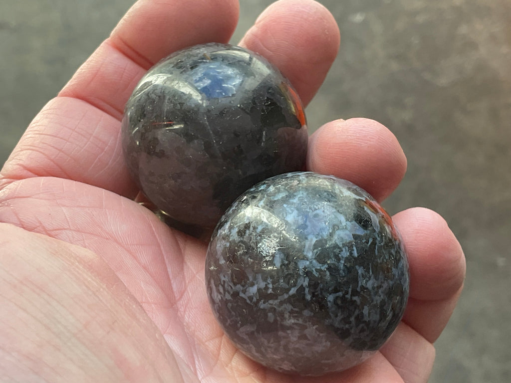129g Mystic Merlinite Meditation Ball Pair I