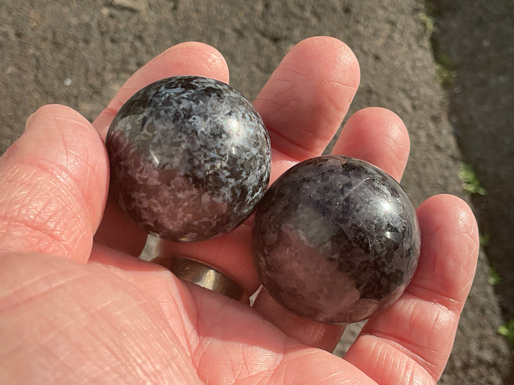 129g Mystic Merlinite Meditation Ball Pair I
