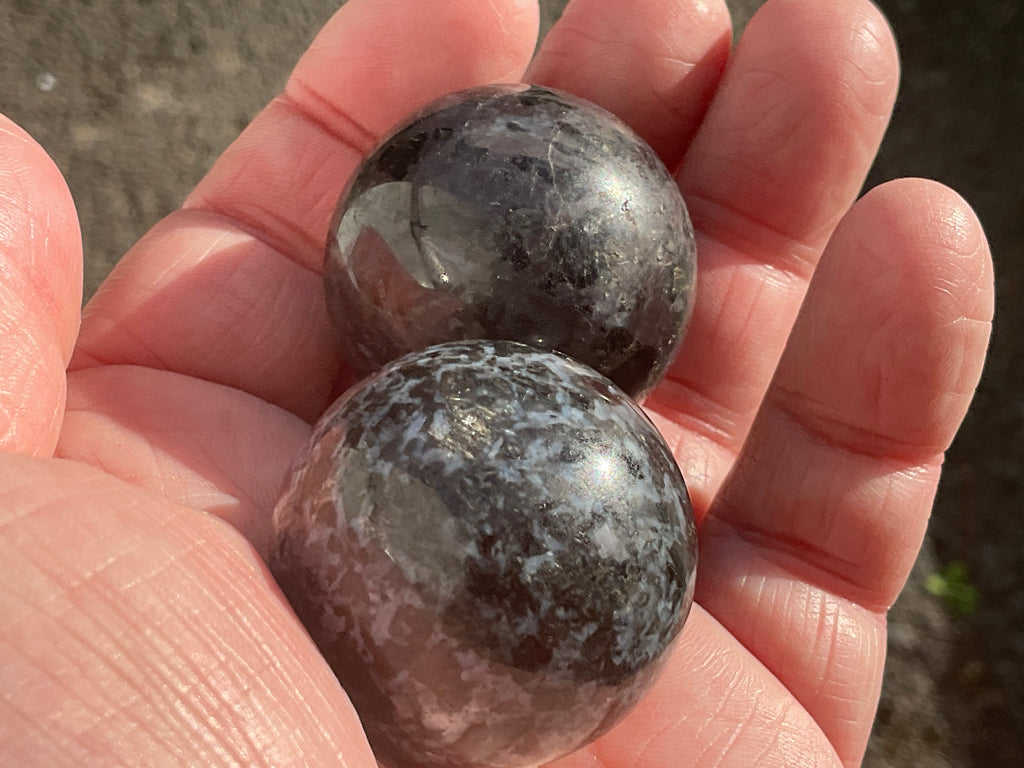 129g Mystic Merlinite Meditation Ball Pair I