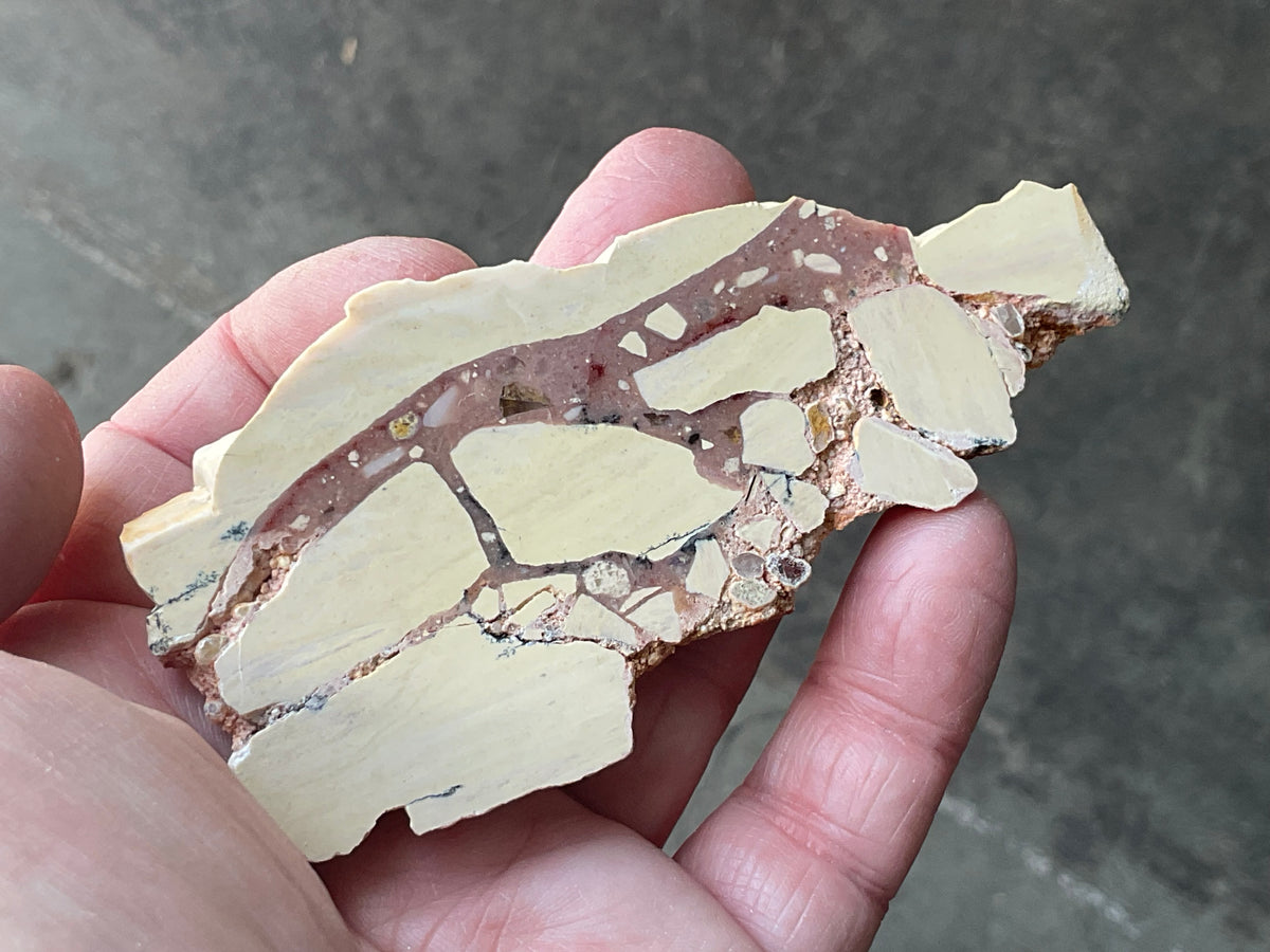 62g Polished Brecciated Mookaite Slab